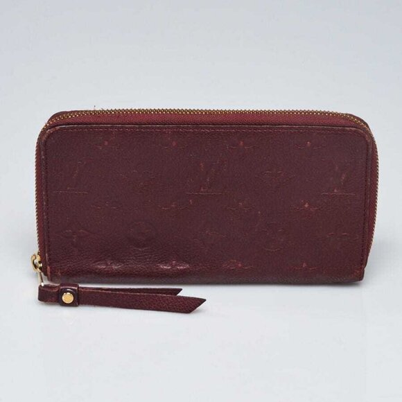 Louis Vuitton Grenat Monogram Empreinte Leather Secret Long Wallet - Picture 1 of 8